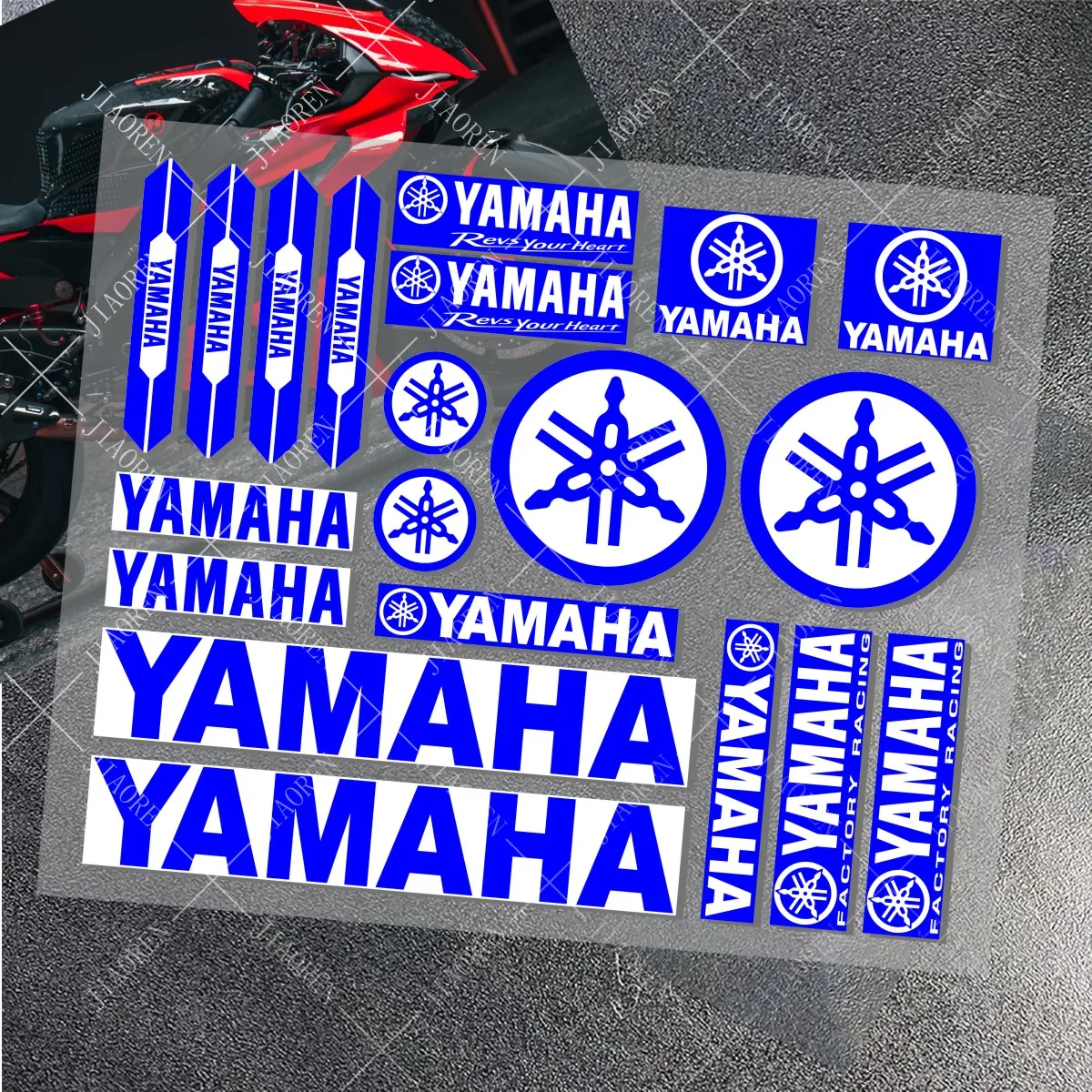 Vinyl Motorcycle Sticker YAMAHA stickers logo decal YAMAHAS Bike Helmet car MT 07 09 R1 R3 R6 NMAX TMAX XMAX TENERE 700 JOG - Image 5