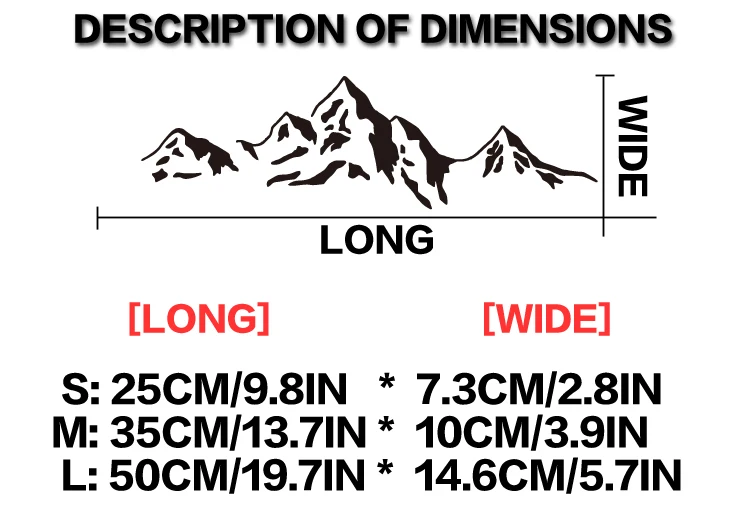Mountain Die-Cut Vinyl Decal Car Sticker Waterproof Auto Decors On Car Body Bumper Rear Window Laptop Stickerscustomized - Image 7
