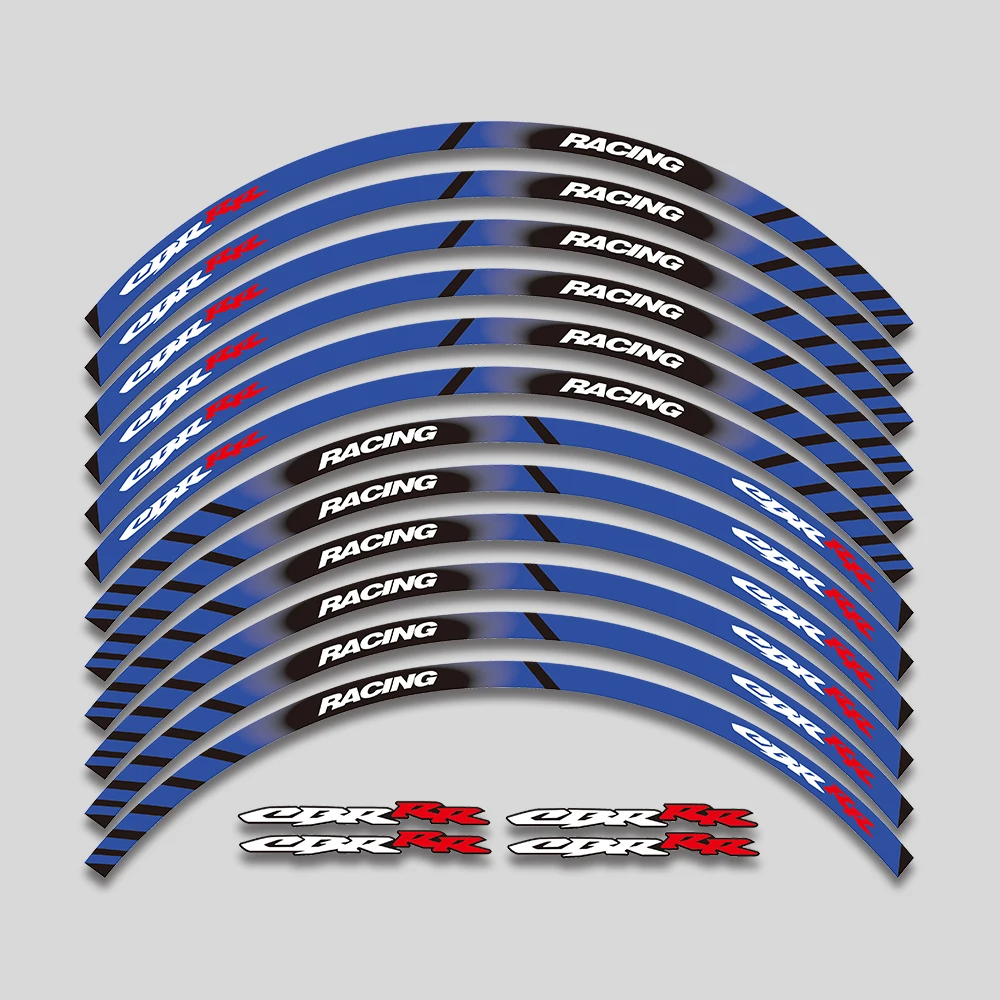 17inch Wheels Hub Stickers Motorcycle Accessories Reflective Decals Stripes For Honda HRC REPSOL CBR 250RR 400RR 600RR 1000RR - Image 6