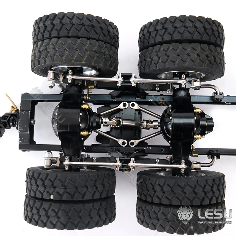 LESU RC Parts Metal Rear Suspension for Differential Axles 1/14 RC Tractor Truck Hydraulic Dumper Remote Control Car Toy TH18267 - Image 3