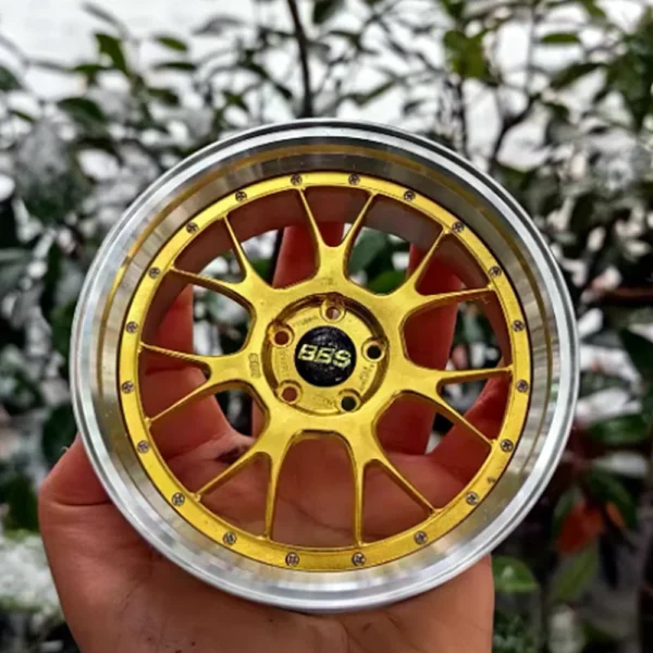 Diecast Car Model Metal Forged BBS RAYS Assemble Refitting Wheel Hub Creative Desktop Display - Image 4
