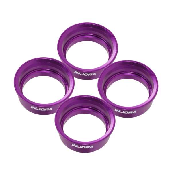 INJORA 4pcs Aluminum Wheel Barrels for 1.0" ModuWheel - Image 7