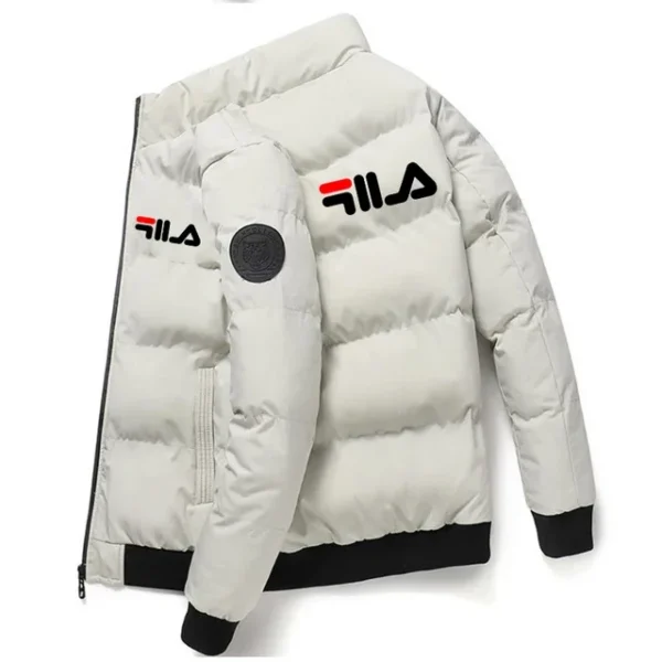 New 2025 autumn/winter men's short jacket  fashionable outdoor casual stand-up collar zipper men's cotton-padded jacket - Image 3