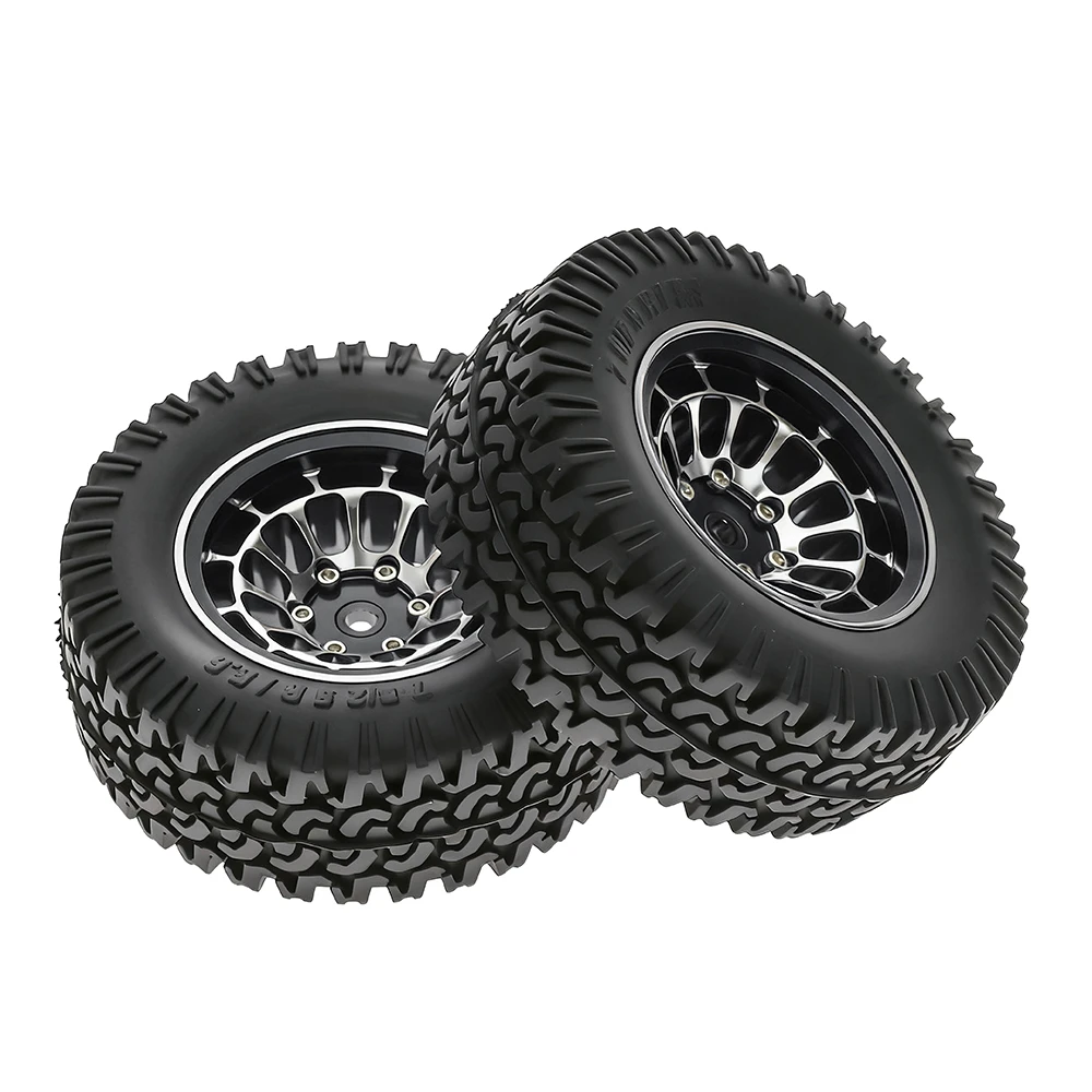 1.55-inch Metal Wheel Hub+rubber Tire For 1/10 Rc Rock Crawler Cars Axial 90069 D90 Cc01 Tf02 Lc70 MJX Rgt Rc4wd - Image 4
