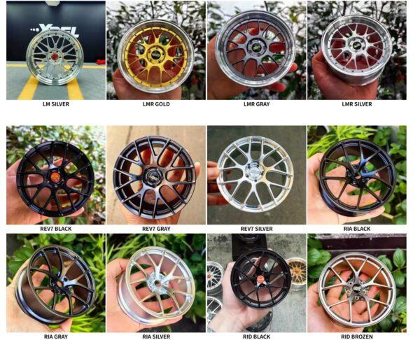 Diecast Car Model Metal Forged BBS RAYS Assemble Refitting Wheel Hub Creative Desktop Display - Image 6