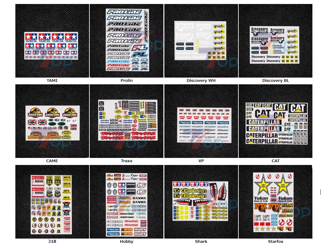 1/10/12/16/18/24 RC Car Motor Bike Bicycle Decal Stickers Label Painting Upgrade Parts - Image 6