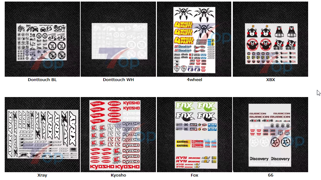 1/10/12/16/18/24 RC Car Motor Bike Bicycle Decal Stickers Label Painting Upgrade Parts - Image 5