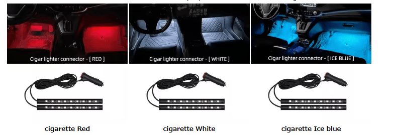 New LED Car Interior Ambient Foot Strip Light Kit Backlight 5V USB Auto Decorative Atmosphere Neon Lamp Vehicle Accessories - Image 5