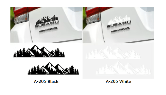 2pcs Mountain Tree car body decoration stickers vinyl waterproof stickers car truck trunk bumper decoration stickers - Image 5