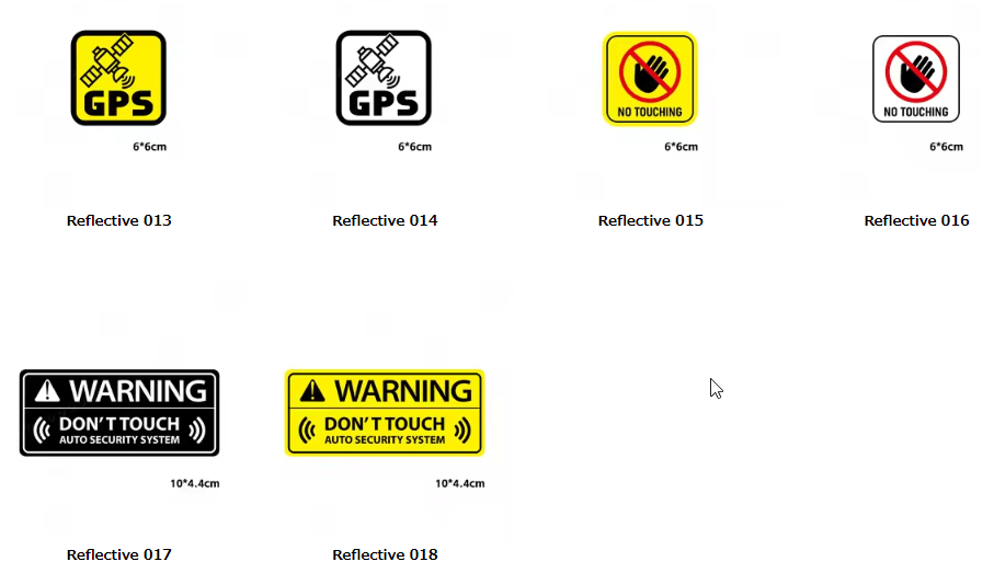 Reflective Motorcycle Sticker GPS Tracking Alarm Decal Decor Body Fuel Tank Racing Laptop Phone Luggage Diary Waterproof Sticker - Image 5