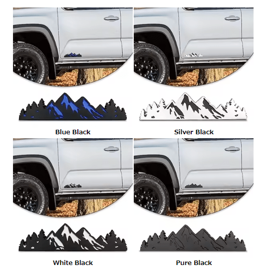 7 Inch Snow Mountain Tree Emblem Trunk Tailgate Mountains Graphic Badge fits for Car Truck Racing SUV Pickup RV - Image 5