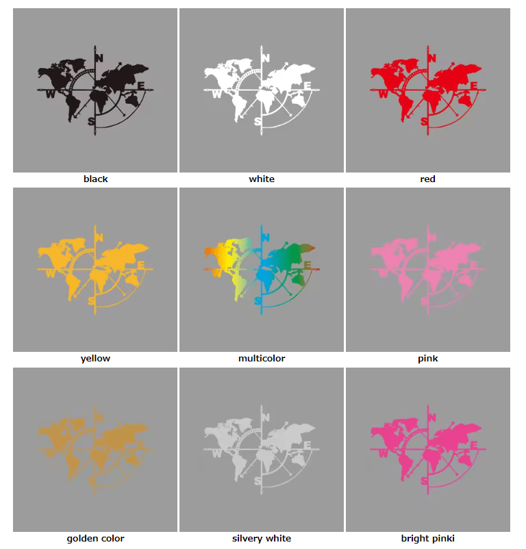 Compass World Map Art Decals Outdoor adventure designs outdoor adventure stickers nature themed decorations durable vinyl - Image 5