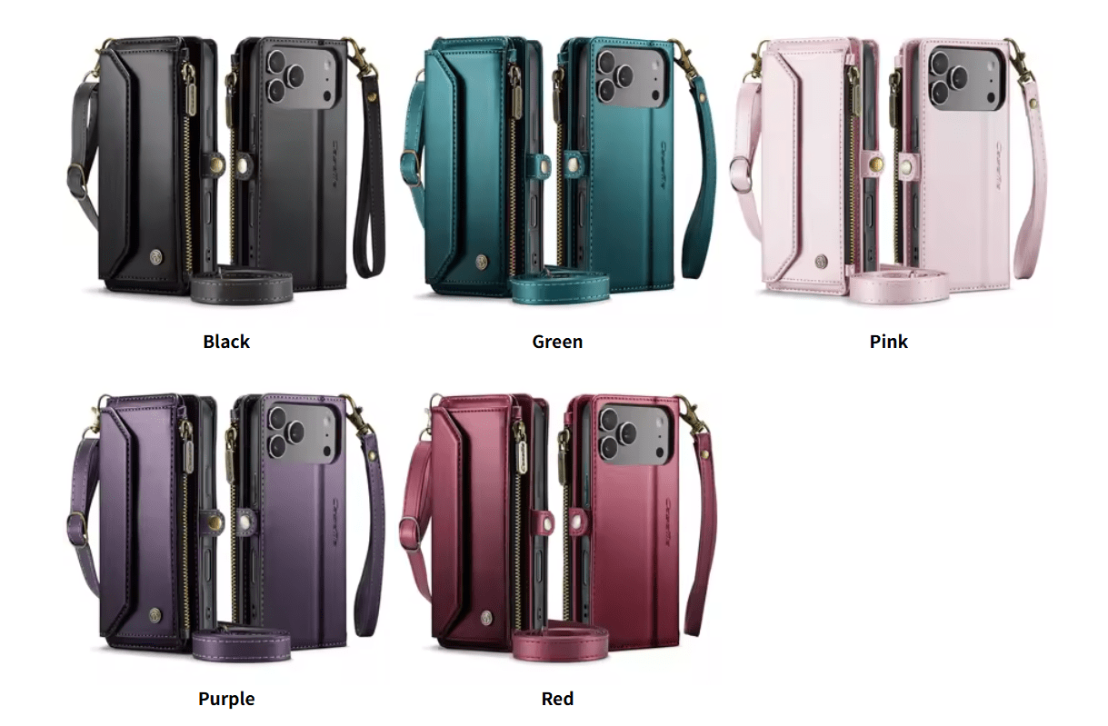 Crossbody Wallet Case for iPhone 17 Pro Max iPhon Air 17 Pro RFID Blocking 7-10 Card Slots PU Leather Flip Wristlet with Strap - Image 5