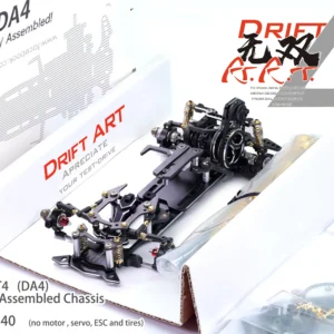 99140-DriftART4: 99140 DriftART4 1/24 1/28 Factory Assembled Chassis Mini RWD Drift Chassis (Without electronic)