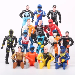 1pcs 1/18 Scale 3.75 Inch Racer Action Figure For Motorcycle Rider Bike Model Worker Military Soldier Army Miniatures Toy Kids