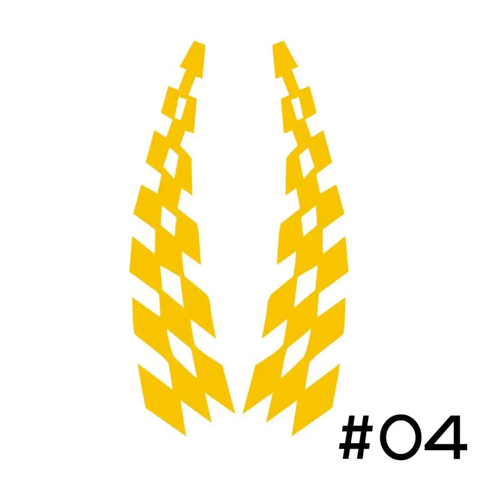 2PCS Universal Racing Stickers Vehicle Car Decals Wheel Eyebrow Checkered Flags Safety Reflector Vinyl Stickers Prevention Decor - Image 10