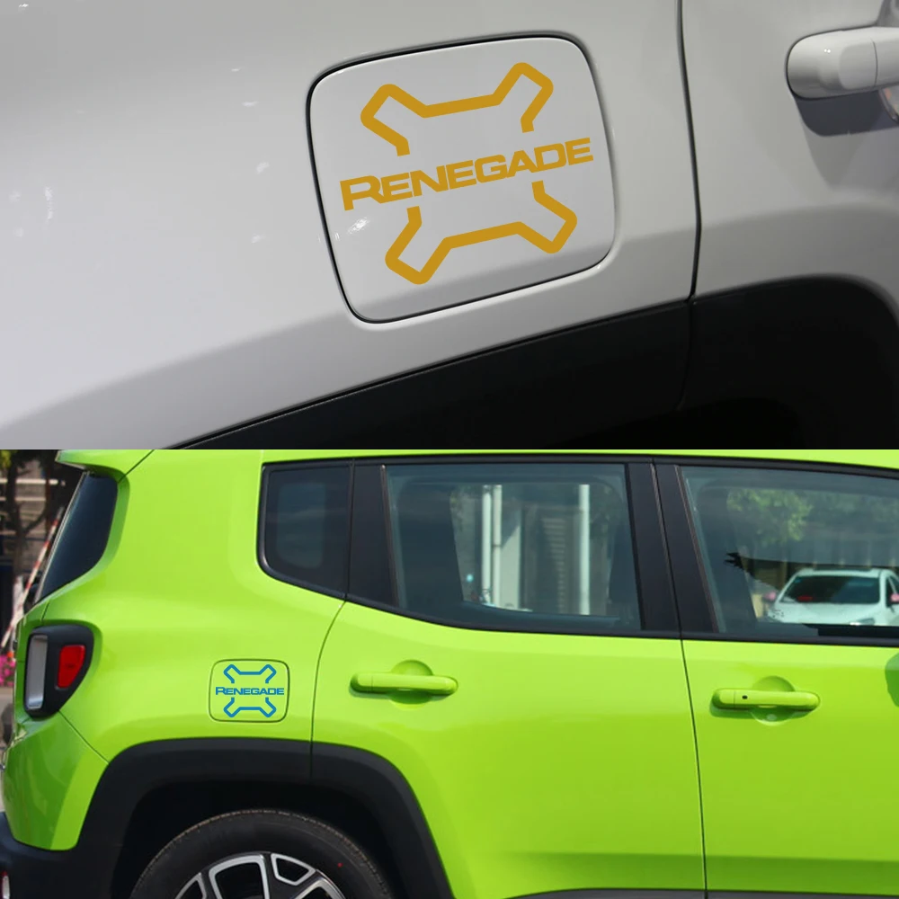 Car Fuel Tank Cap Sticker For JEEP Renegade SPORT LATITUDE UPLAND TRAIlLHAWK JEEPSTER ISLANDER Auto Accessories Vinyl Film Decal - Image 3