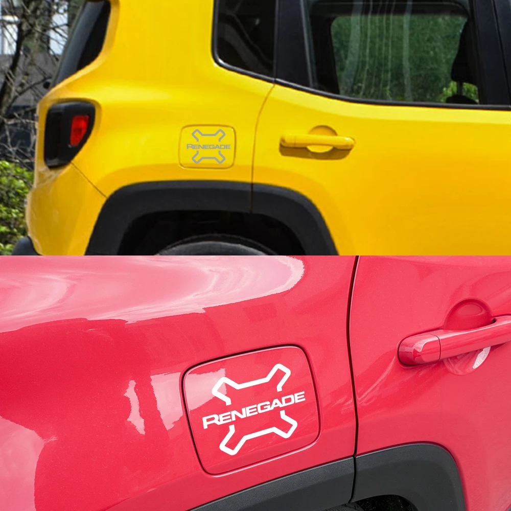 Car Fuel Tank Cap Sticker For JEEP Renegade SPORT LATITUDE UPLAND TRAIlLHAWK JEEPSTER ISLANDER Auto Accessories Vinyl Film Decal - Image 4