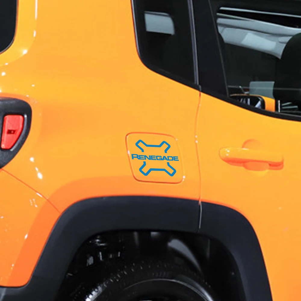 Car Fuel Tank Cap Sticker For JEEP Renegade SPORT LATITUDE UPLAND TRAIlLHAWK JEEPSTER ISLANDER Auto Accessories Vinyl Film Decal - Image 2