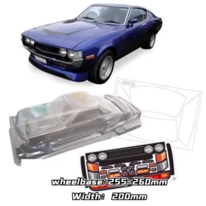 RC 1/10 Drift Body Celica 1600GT PC shell 190mm width 260mm wheelbase Lampshade Transparent shell body for mst yokomo hpi hsp