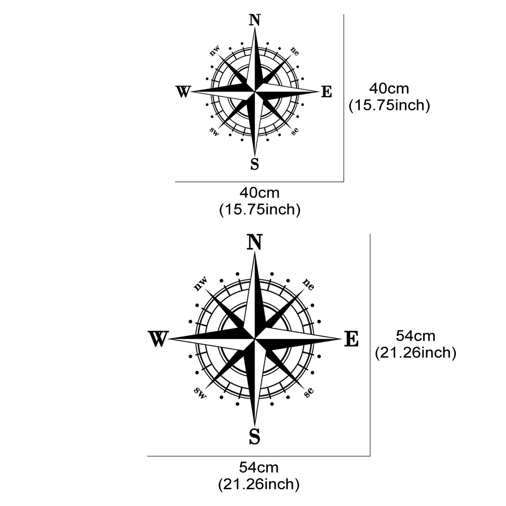 Creative Compass Styling Decor Stickers for Car Camper Van Bus Caravan Motorhome SUV Pickup Cargo Caravan Vinyl Camping Decals - Image 6