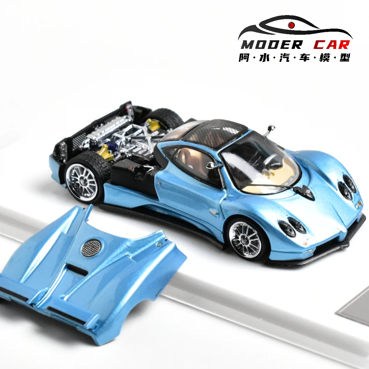 LMF 1:64 Awesom Pagani Zonda C12 Souvenir Diecast Model Car - Image 4