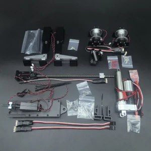 [full set] Metal Electric Cylinder Upgrade Kit for 1/14 Tamiya RC Truck 56362 VOLVO Rescue Vehicle