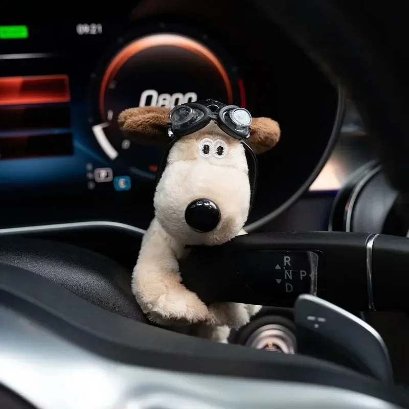14cm-1pc-dog: Plush Puppy Clutch Decoration Car Wiper Turn Signal Switch Decoration Cute Dog Car Wiper Doll Interior Accessories - Image 4