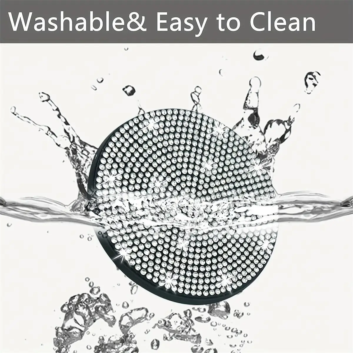 2pcs Imitation Diamond Fashion Car Cup Cushion Bling Car Cup Holder Coaster Anti-slip Popular and fashionable coasters - Image 4