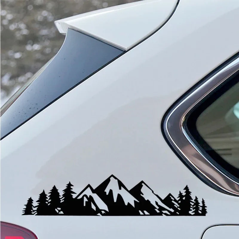 2pcs Mountain Tree car body decoration stickers vinyl waterproof stickers car truck trunk bumper decoration stickers - Image 6
