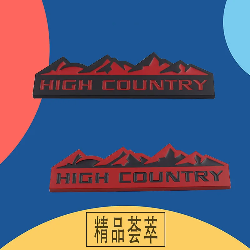 For SUV Off Road HIGH COUNTRY Snow Mountain car Hood Fender trunk Rear Decal Emblem Badge Sticker - Image 4