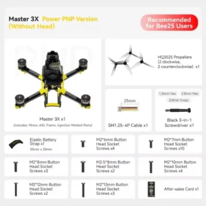 [PNP Without Head] SpeedyBee Master 3X Modular O4 Pro HD Digital VTX FPV Drone for Freestyle Racing and Long Range