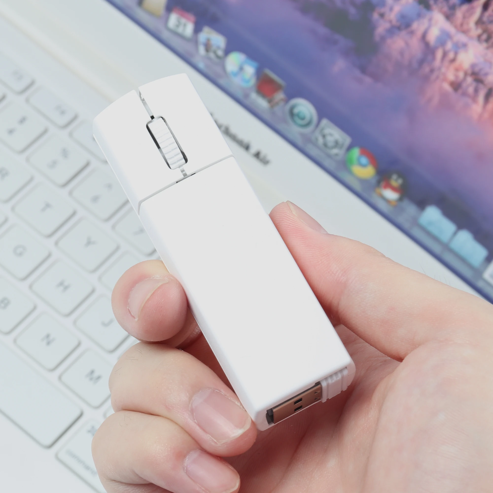 Mini Wireless Three Mode Mouse 2.4G Bluetooth High-Precision Portable Optical Mute Small Office Mice For Laptop And Desktop - Image 5