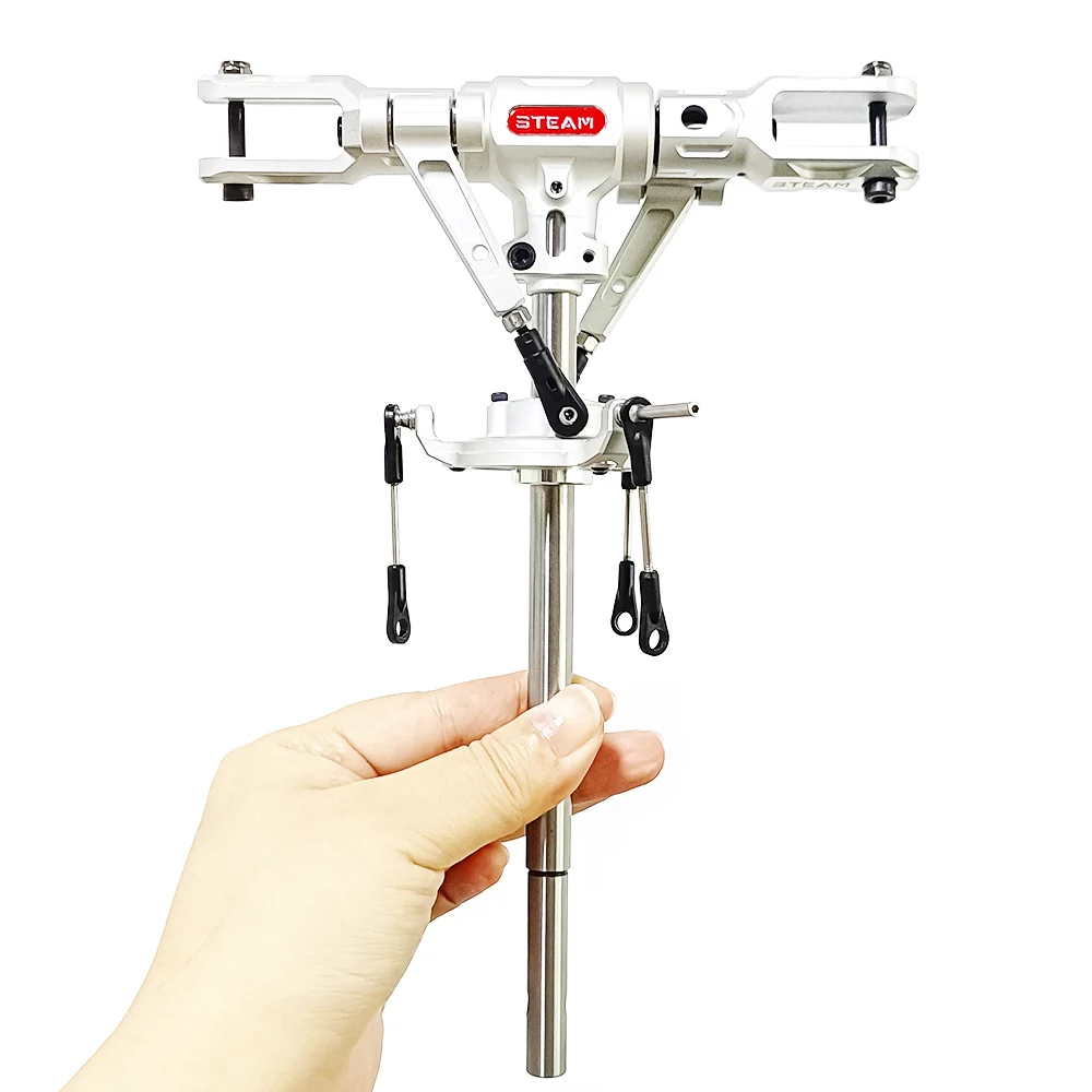 WHITE: STEAM 550DFC 600DFC Main Rotor Head Assembly MK55009 MK60009 Spare Parts Suit For Gartt ALIGN 550 DFC 600 DFC Helicopter - Image 3