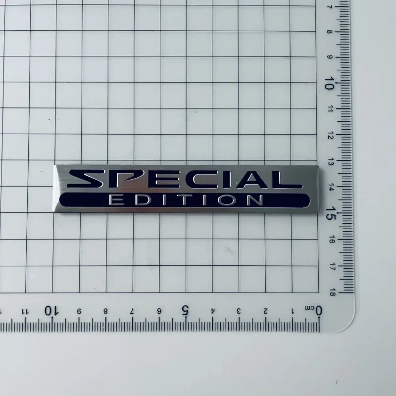 3D Metal Aluminium Silver Black Logo LIMITED EDITION Emblem Car Fender Badge Trunk Decal LIMITED EDITION Stikcer Accessories - Image 8