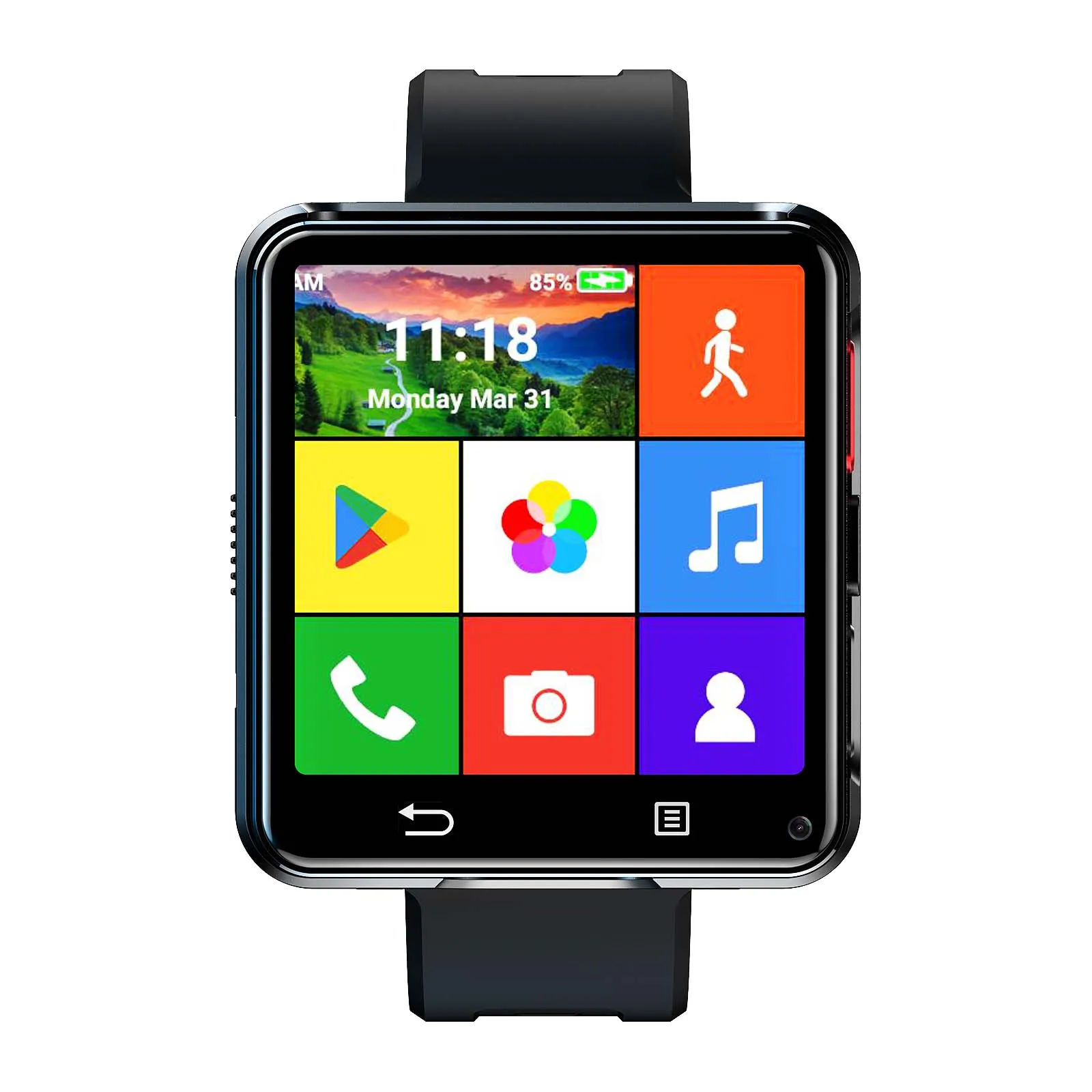   3GB-32GB  New 4G Smart Watch Android 11.0 OS Smartwatch 2.64 inch Large Screen 480*480 MTK6761 500W Dual Camera 1200mAH Battery Wifi GPS - Image 7