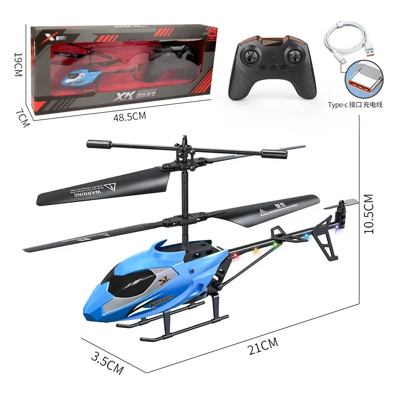 3.5 Pass Remote Control Airplane USB Charging Helicopter with LED Light Wireless RC Aircraft Birthday Toy Children Birthday Gift - Image 7