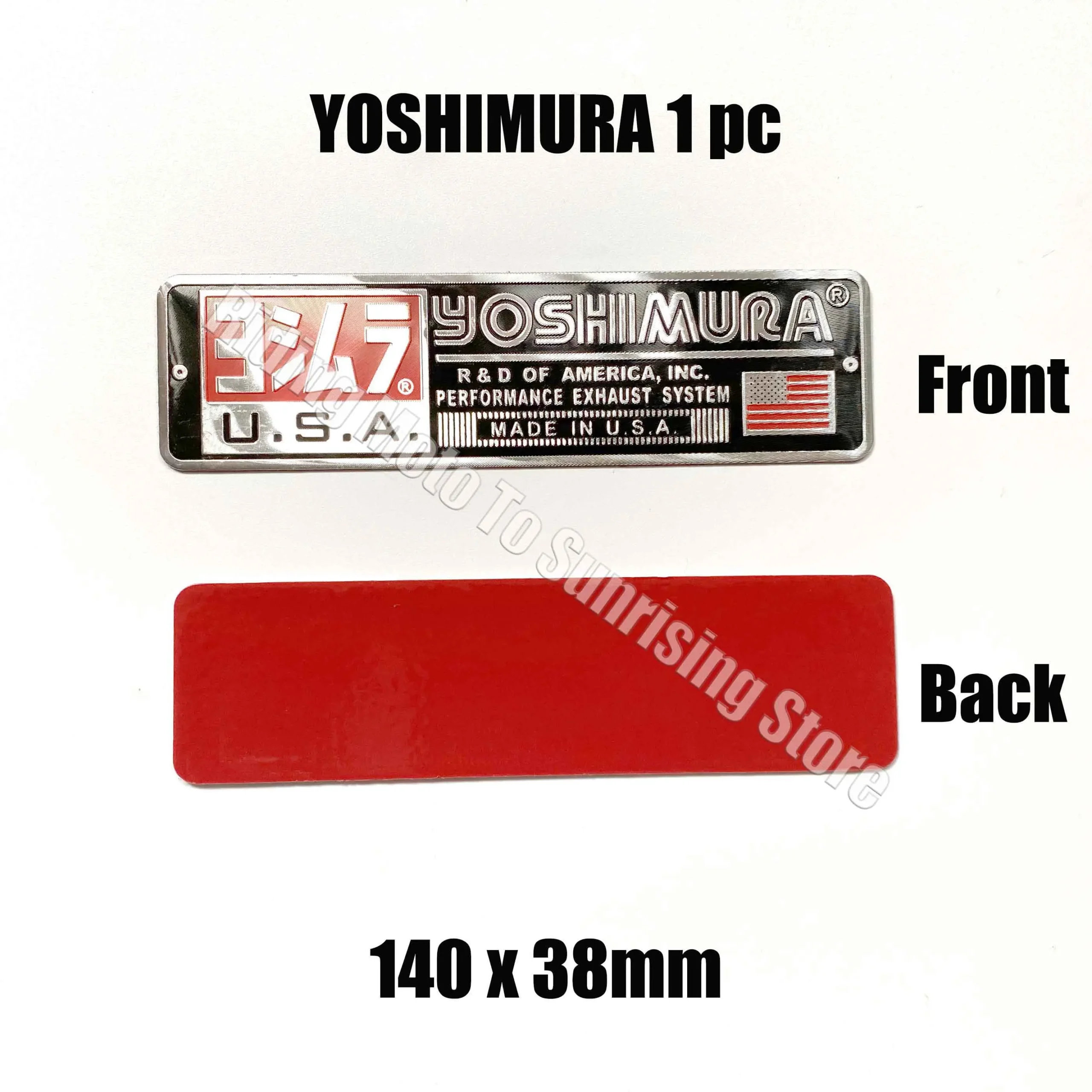 3D Aluminum Alloy Motocycle Yoshimura Exhaust Pipe Logo Sticker High Temperature Resistance Waterproof Moto Exhaust Pipe Decal - Image 10