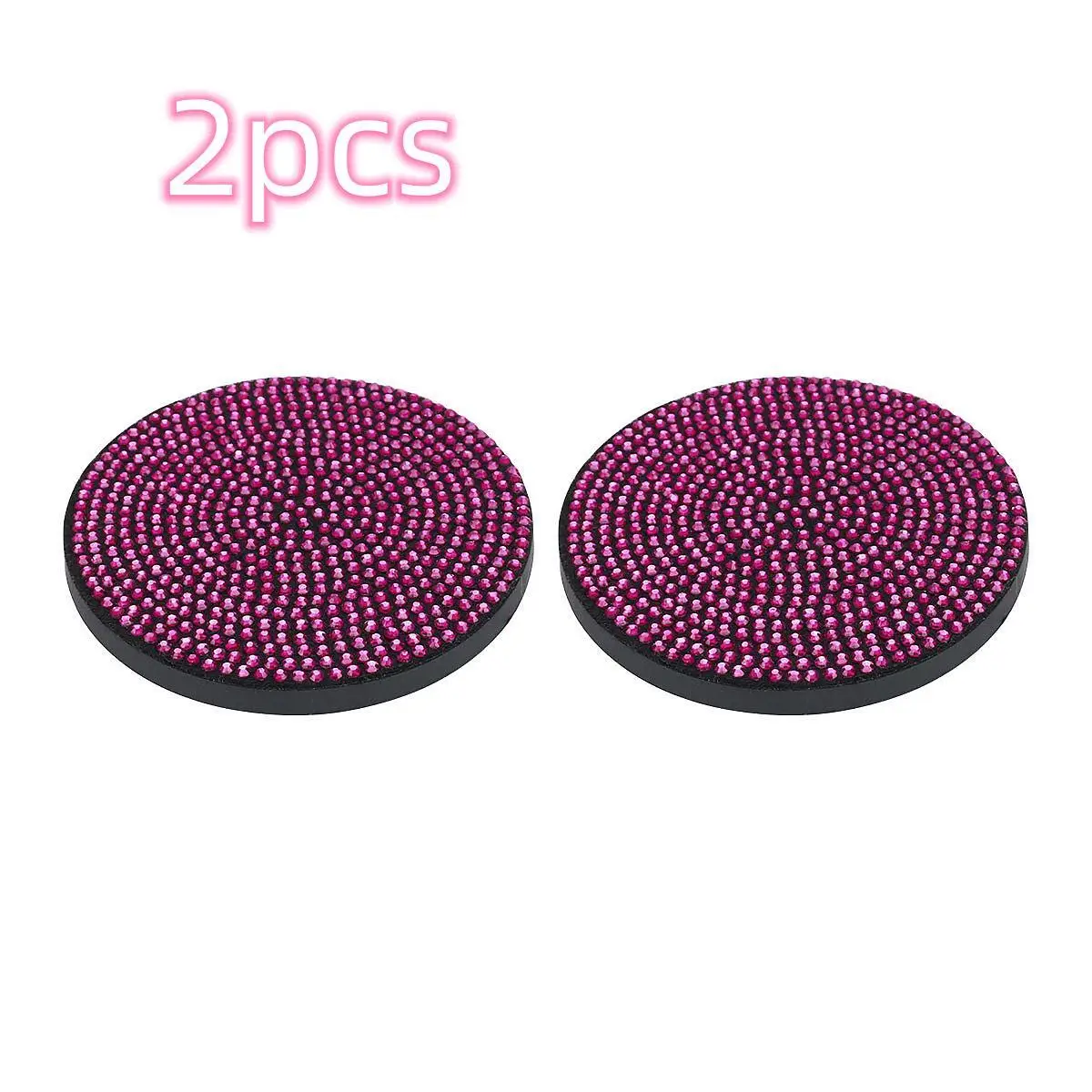 2pcs Imitation Diamond Fashion Car Cup Cushion Bling Car Cup Holder Coaster Anti-slip Popular and fashionable coasters - Image 10