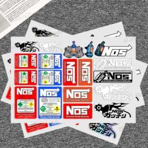 30x40-cm N-NOS Stickers Moto Sticker Auto Body Bumper Windows Motorcycle Laptop Walls Vinyl Film Decal Car Tuning Accessories