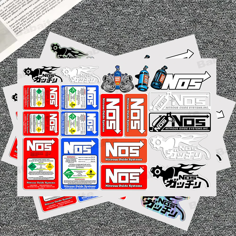 30x40-cm N-NOS Stickers Moto Sticker Auto Body Bumper Windows Motorcycle Laptop Walls Vinyl Film Decal Car Tuning Accessories
