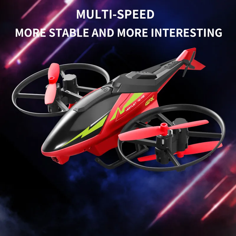 color red 4DRC Mini M3 4.5CH RC Helicopter 2.4G 3D Aerobatics Altitude Hold Helicopter with Camera Remote Control drone Toys with Blue/Red - Image 4