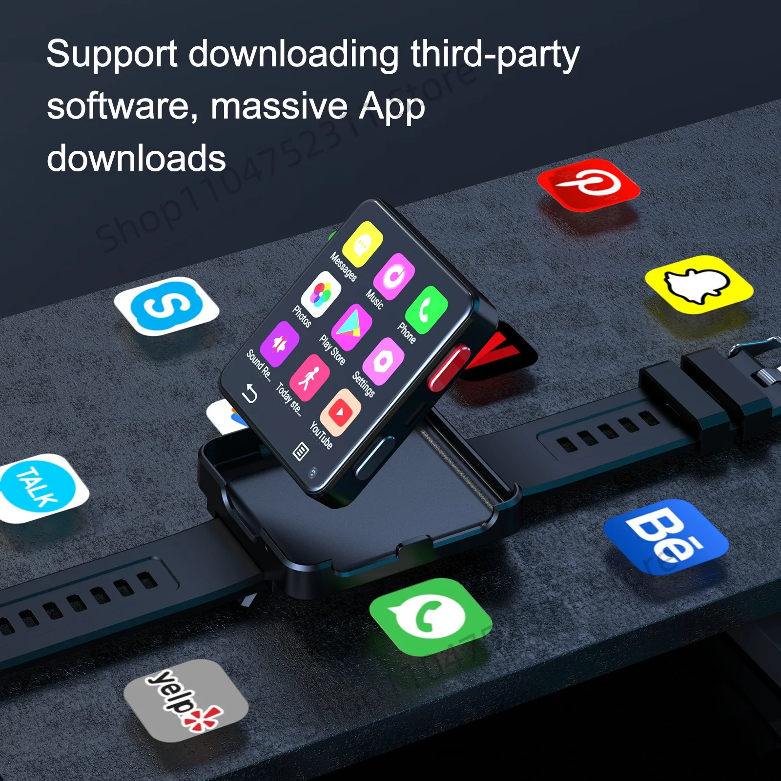   3GB-32GB  New 4G Smart Watch Android 11.0 OS Smartwatch 2.64 inch Large Screen 480*480 MTK6761 500W Dual Camera 1200mAH Battery Wifi GPS - Image 2