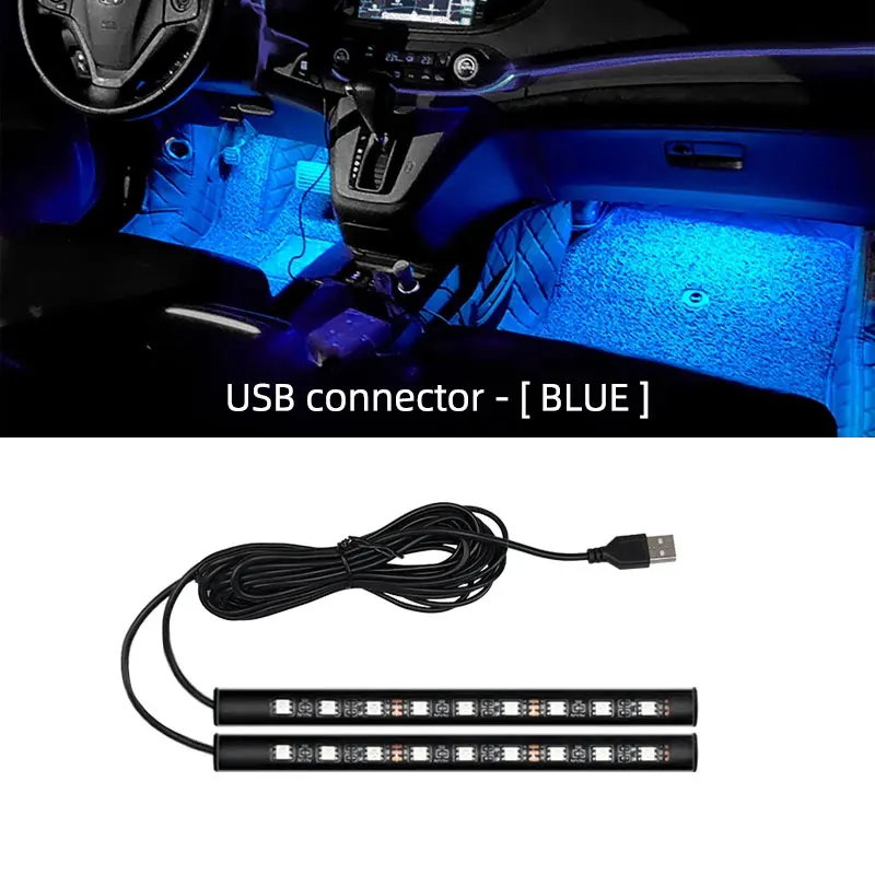 New LED Car Interior Ambient Foot Strip Light Kit Backlight 5V USB Auto Decorative Atmosphere Neon Lamp Vehicle Accessories - Image 9