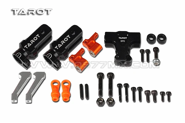 Tarot Helicopter Parts 450 Dfc Split Locking Main Rotor Head Assembly Set Tl48025-01 Black Tl48025-02 Silver Tl48025-03 Orange - Image 4