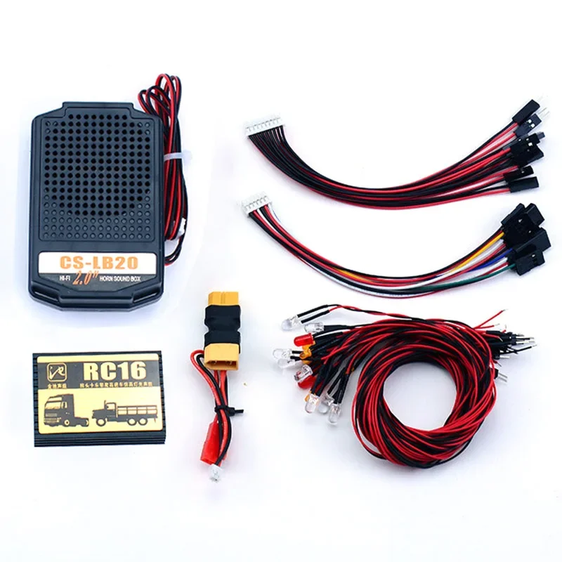 Model Car 2 in 1 Sound and Light Simulation System for 1/10 RC Crawler Car TRX4 1/14 Tamiya Truck Tipper SCANIA 770S VOLVO BENZ - Image 11