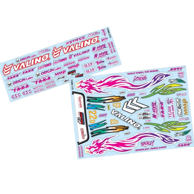 Scale 1:10 Drift Sticker On-Road Car shell diy Decals RC Toys Body Badge - Image 11