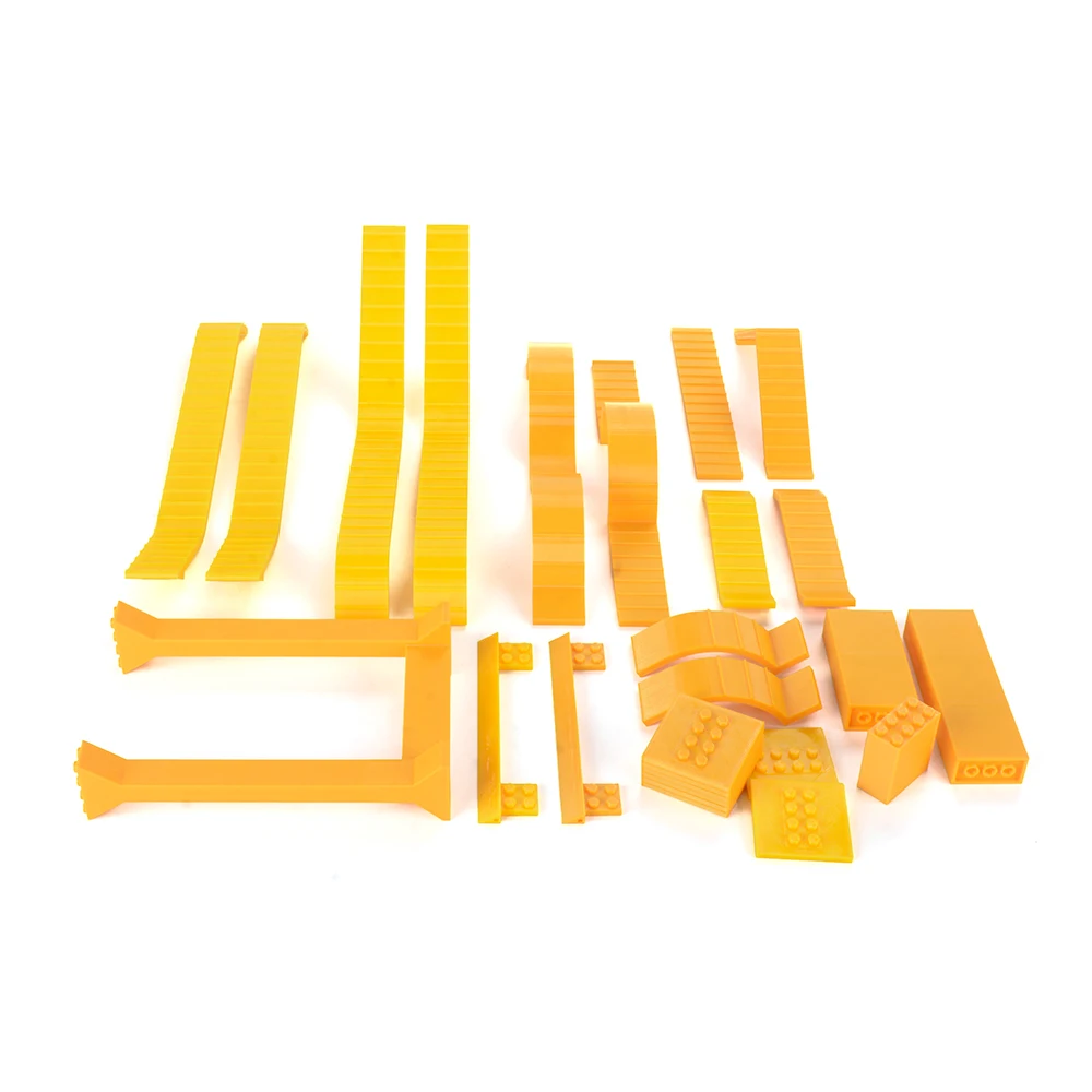Yellow: PYFORE Simulation Climbing Obstacle Bridge Combination Steep Slope 1/24 1/18 RC Model Vehicle Track Accessories Kit - Image 5