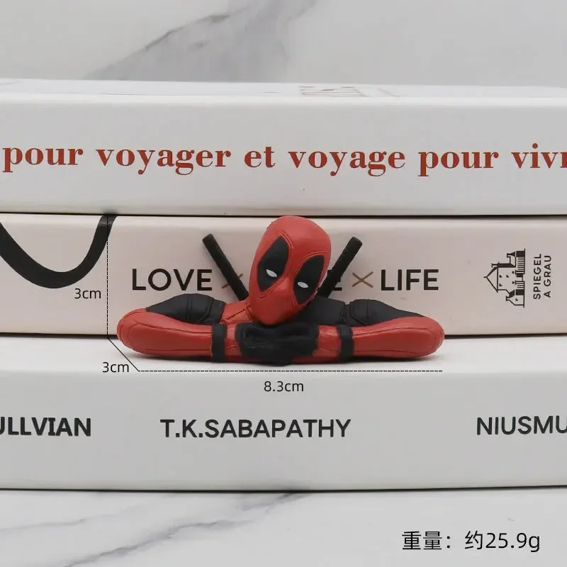 Disney Deadpool 2 Action Figure Sitting /lying Posture Model Anime X-Men Mini Doll Decoration PVC Collection Figurine Toy - Image 6
