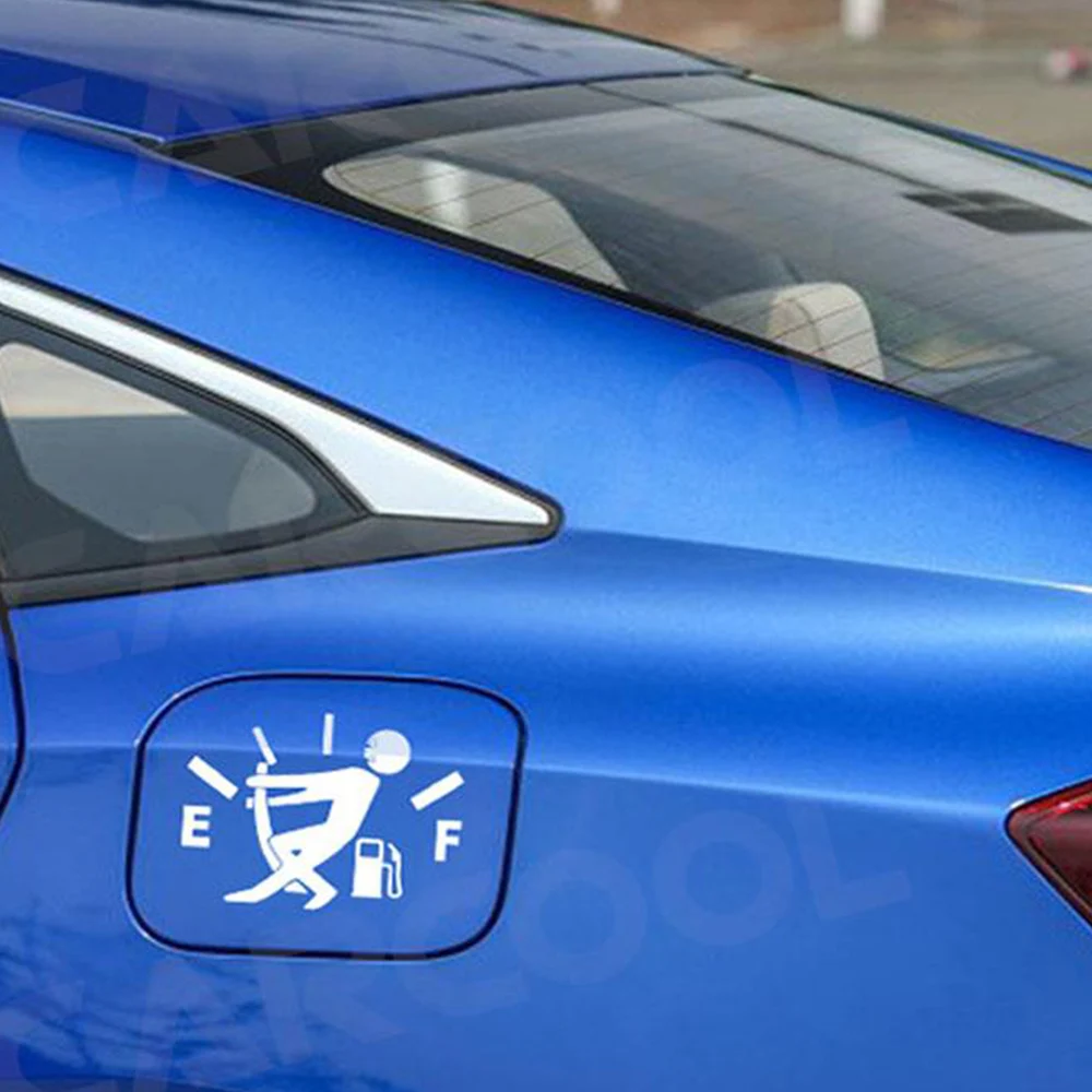 Funny Car Stickers Pull Fuel Tank Pointer Reflective Vinyl Sticker High Gas Decal Fuel Gage Empty Stickers Decal Auto Exterior - Image 5